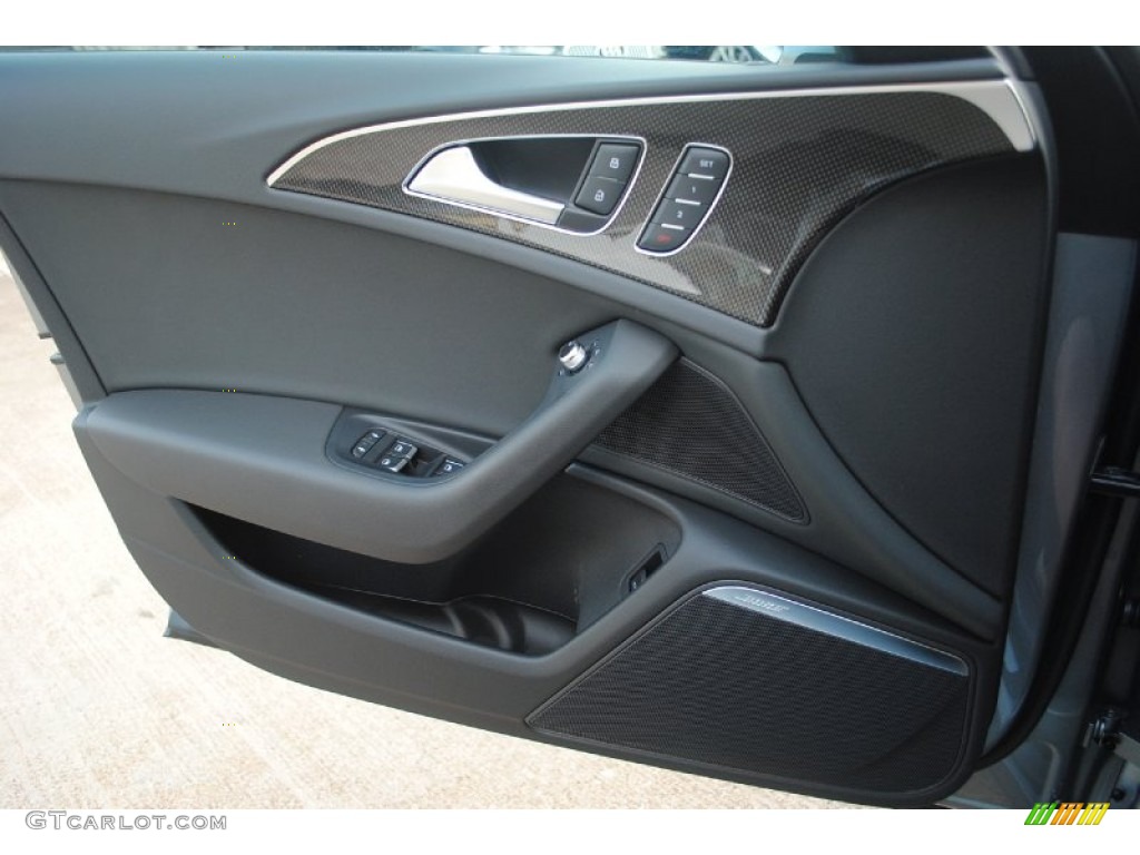 2013 Audi S6 4.0 TFSI quattro Sedan Black Door Panel Photo #81699574