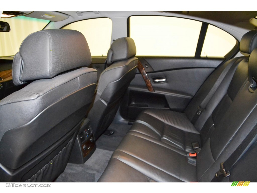 Black Interior 2007 BMW 5 Series 530i Sedan Photo #81699807