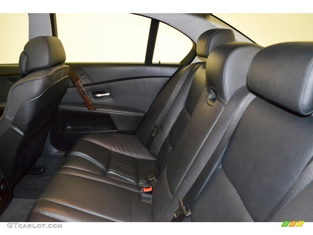 Black Interior 2007 BMW 5 Series 530i Sedan Photo #81699847
