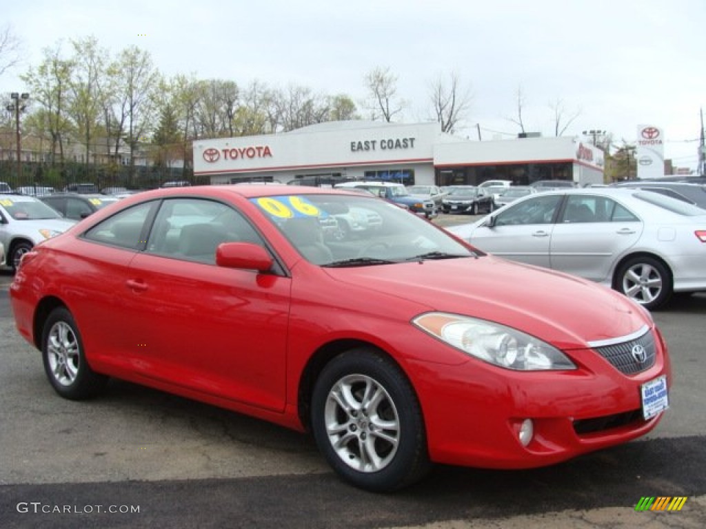 2006 Solara SE Coupe - Absolutely Red / Ivory photo #1