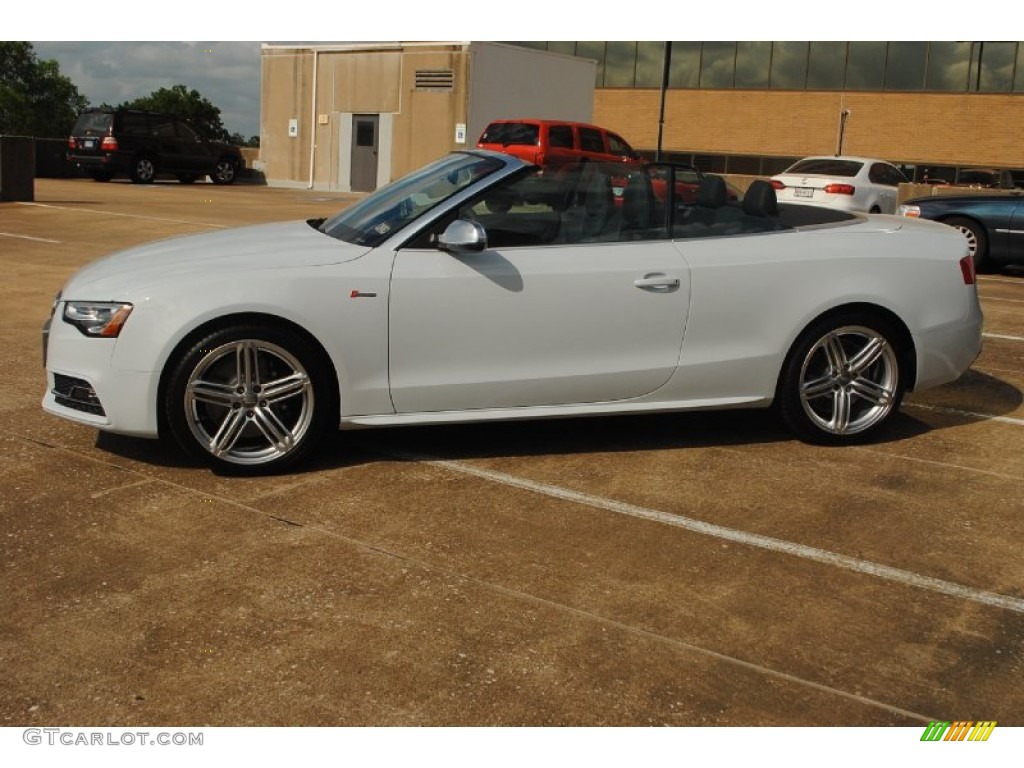 Glacier White Metallic 2013 Audi S5 3.0 TFSI quattro Convertible Exterior Photo #81702921