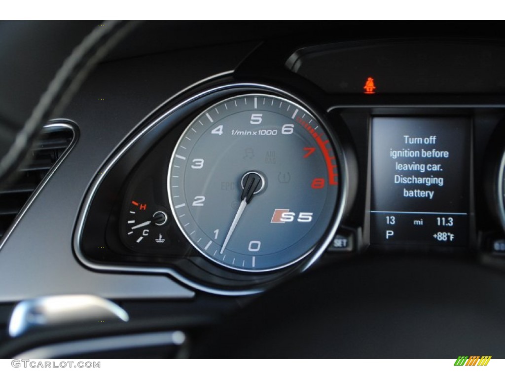2013 Audi S5 3.0 TFSI quattro Convertible Gauges Photo #81703301