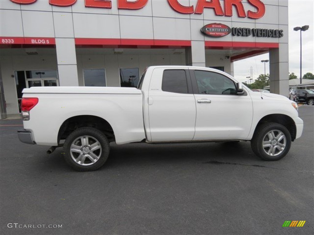 2007 Tundra Limited Double Cab - Super White / Graphite Gray photo #8