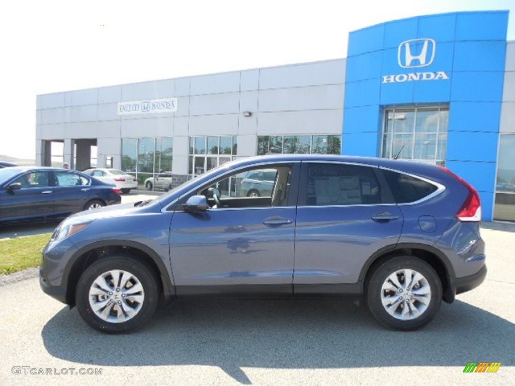 2013 CR-V EX AWD - Twilight Blue Metallic / Gray photo #2