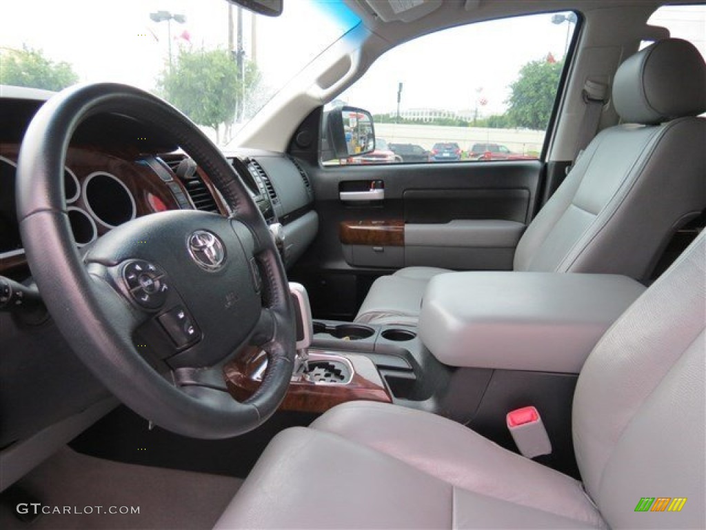 2007 Tundra Limited Double Cab - Super White / Graphite Gray photo #11