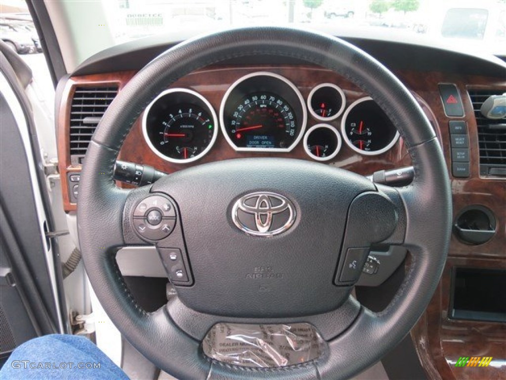 2007 Tundra Limited Double Cab - Super White / Graphite Gray photo #17