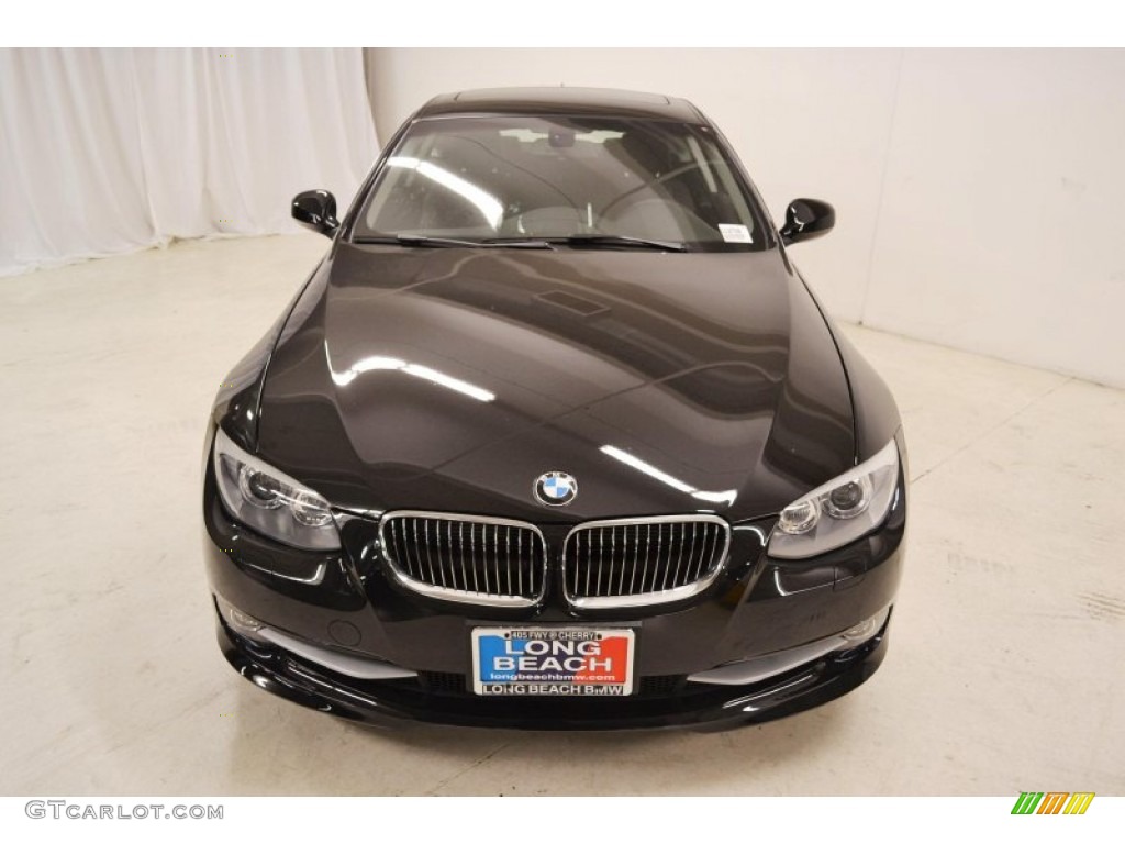 2013 3 Series 328i Coupe - Jet Black / Black photo #5
