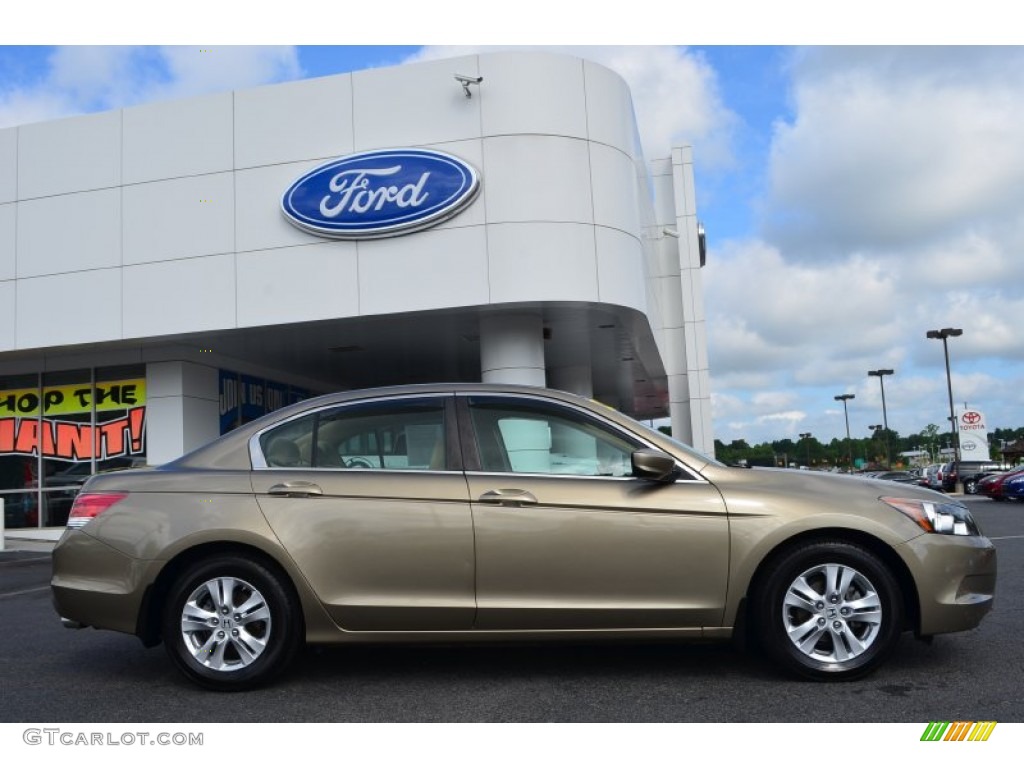 2009 Accord LX-P Sedan - Bold Beige Metallic / Ivory photo #2