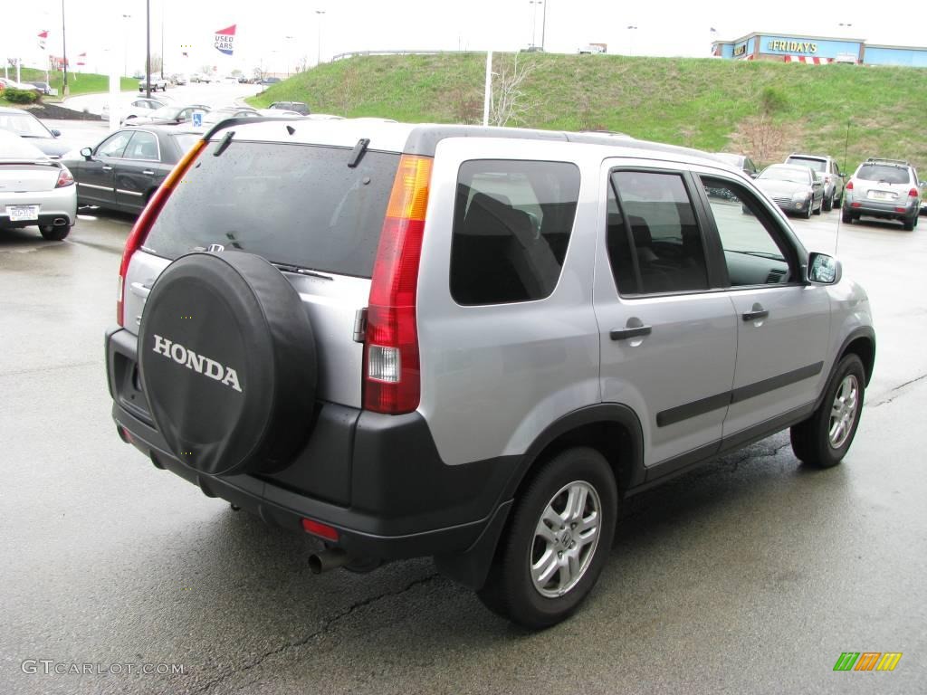 2002 CR-V EX 4WD - Satin Silver Metallic / Black photo #6