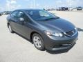 2013 Polished Metal Metallic Honda Civic LX Sedan  photo #5