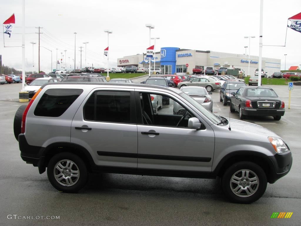 2002 CR-V EX 4WD - Satin Silver Metallic / Black photo #7
