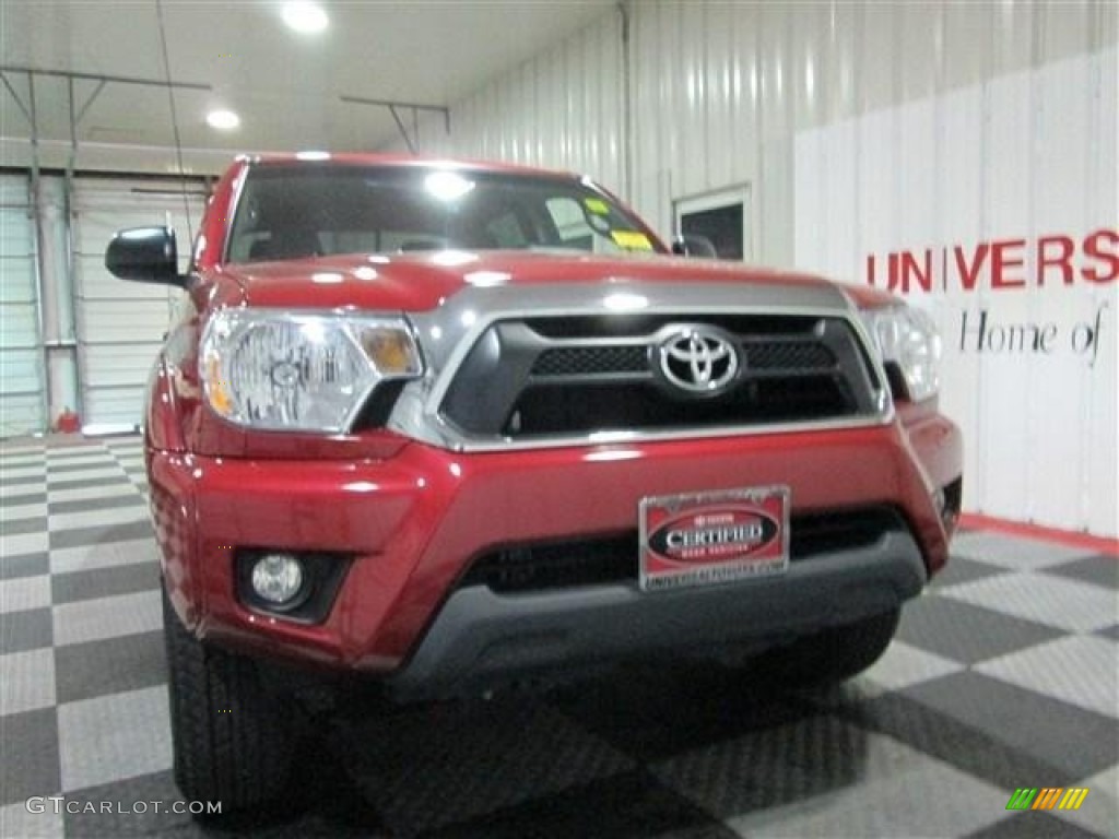 2012 Tacoma V6 SR5 Double Cab 4x4 - Barcelona Red Metallic / Graphite photo #2