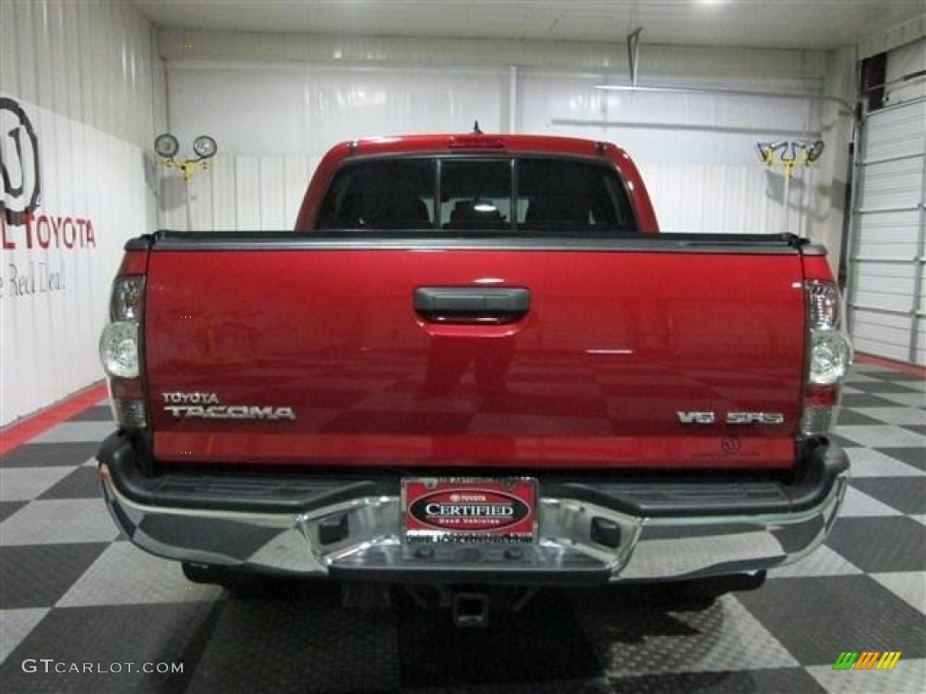 2012 Tacoma V6 SR5 Double Cab 4x4 - Barcelona Red Metallic / Graphite photo #6