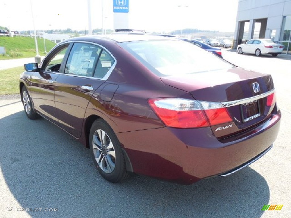 2013 Accord LX Sedan - Basque Red Pearl II / Ivory photo #17