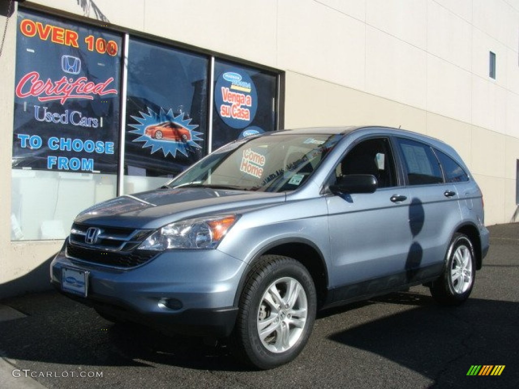 2010 CR-V EX AWD - Glacier Blue Metallic / Gray photo #1