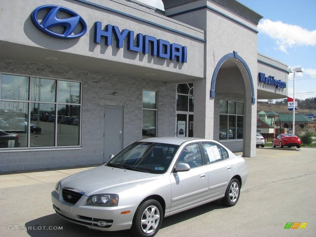 2006 Elantra GLS Sedan - Sterling Silver / Gray photo #1