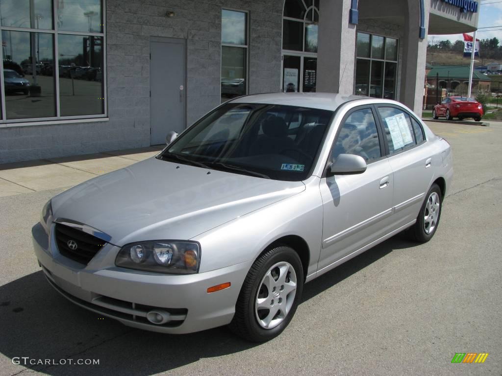 2006 Elantra GLS Sedan - Sterling Silver / Gray photo #2