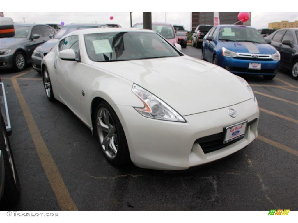 2009 370Z Sport Touring Coupe - Pearl White / Persimmon Leather photo #1