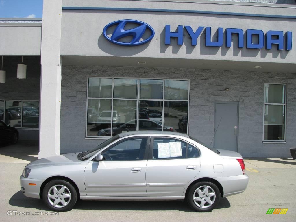 2006 Elantra GLS Sedan - Sterling Silver / Gray photo #3