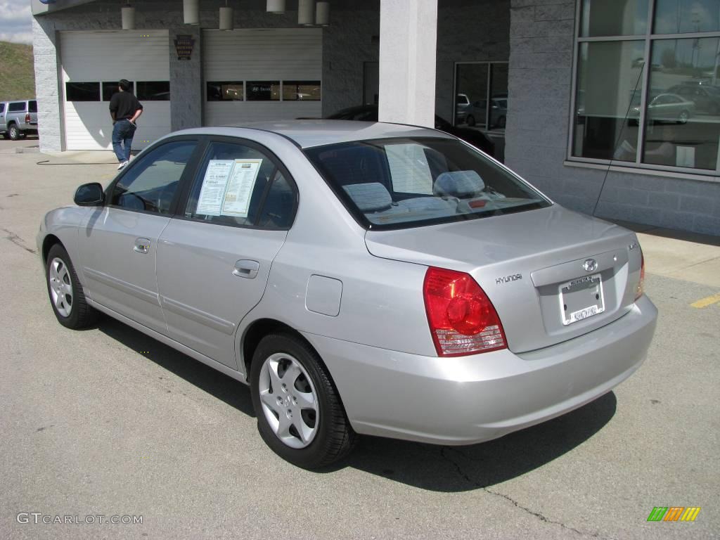 2006 Elantra GLS Sedan - Sterling Silver / Gray photo #4