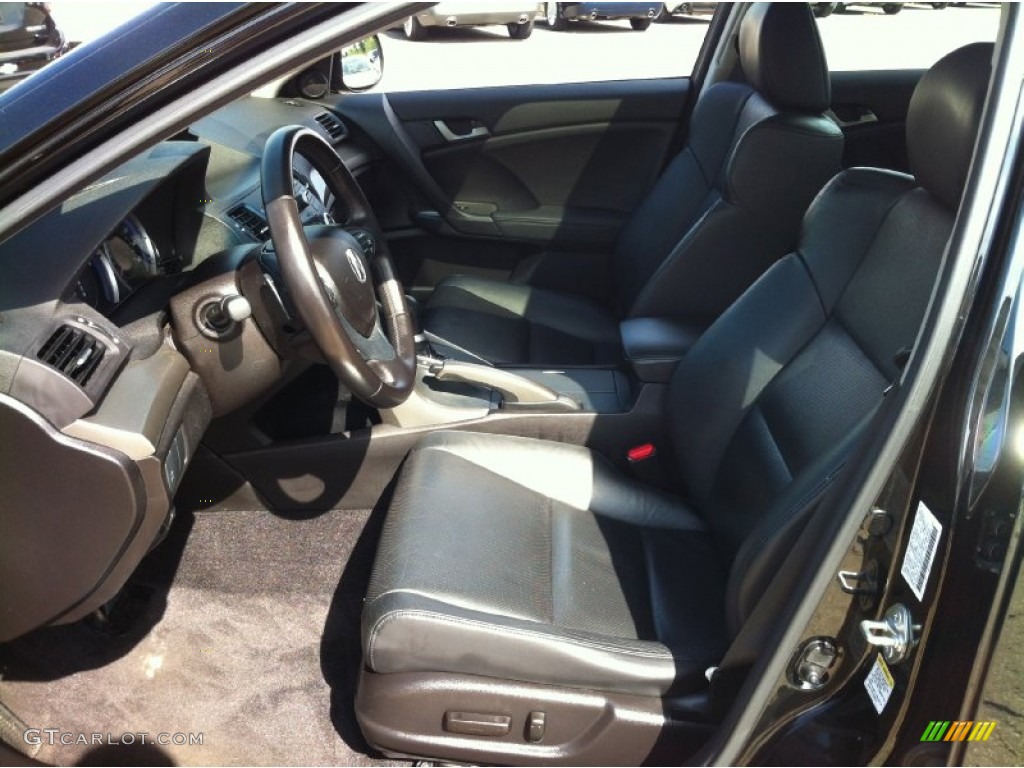 2010 TSX Sedan - Crystal Black Pearl / Ebony photo #11