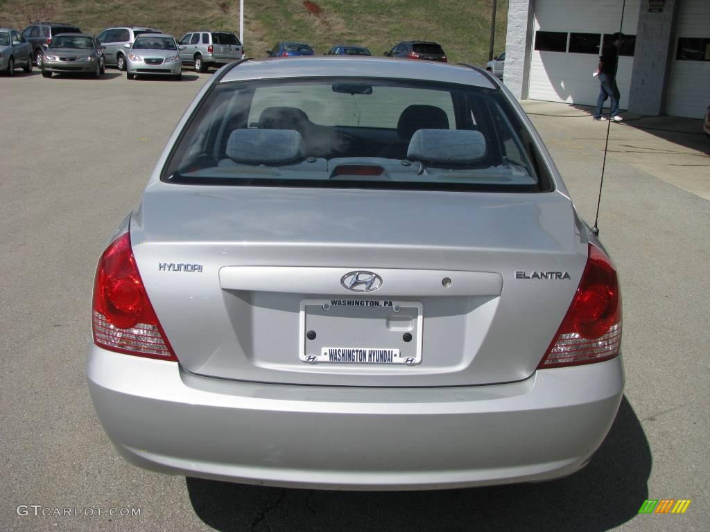 2006 Elantra GLS Sedan - Sterling Silver / Gray photo #5