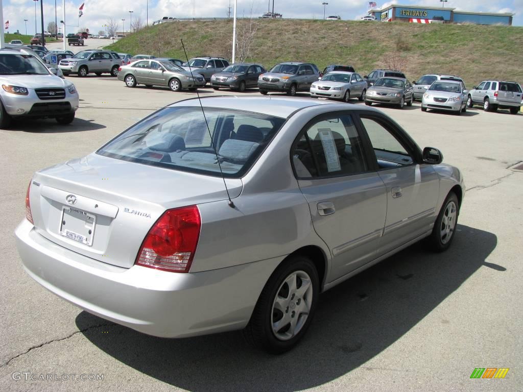 2006 Elantra GLS Sedan - Sterling Silver / Gray photo #6