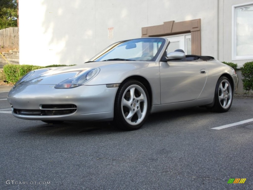 2000 911 Carrera Cabriolet - Arctic Silver Metallic / Graphite Grey photo #7