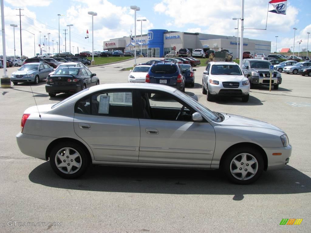 2006 Elantra GLS Sedan - Sterling Silver / Gray photo #7