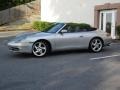 2000 Arctic Silver Metallic Porsche 911 Carrera Cabriolet  photo #10