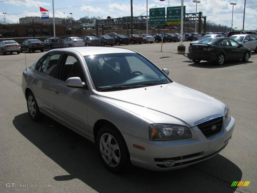 2006 Elantra GLS Sedan - Sterling Silver / Gray photo #8