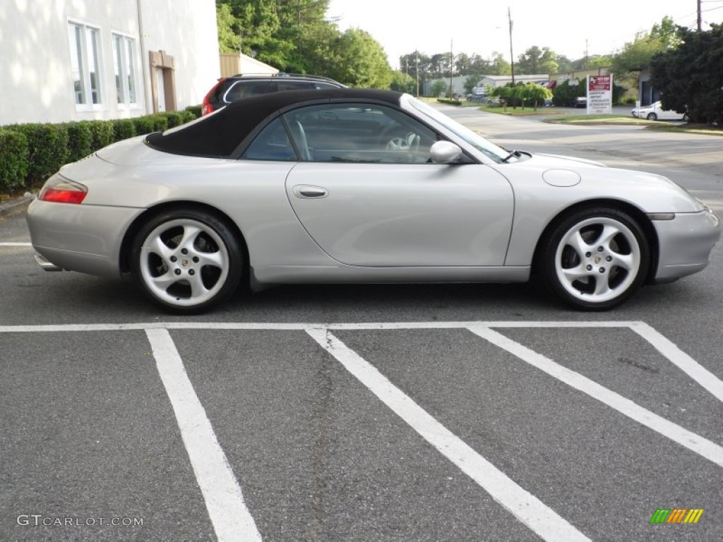 2000 911 Carrera Cabriolet - Arctic Silver Metallic / Graphite Grey photo #28