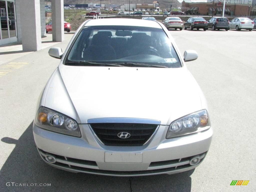 2006 Elantra GLS Sedan - Sterling Silver / Gray photo #9
