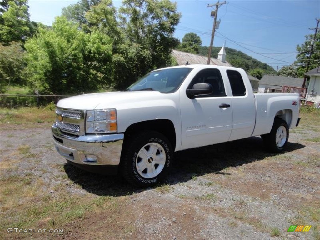 2013 Silverado 1500 LT Extended Cab 4x4 - Summit White / Ebony photo #3