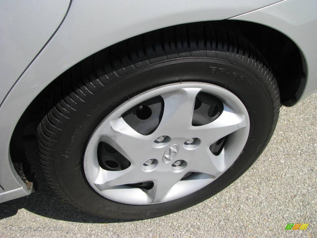 2006 Elantra GLS Sedan - Sterling Silver / Gray photo #10
