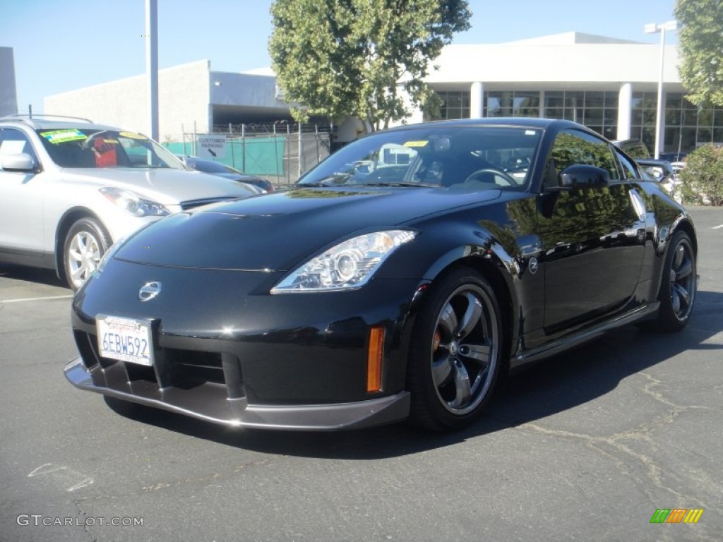 2008 350Z NISMO Coupe - Magnetic Black / NISMO Black/Red photo #1
