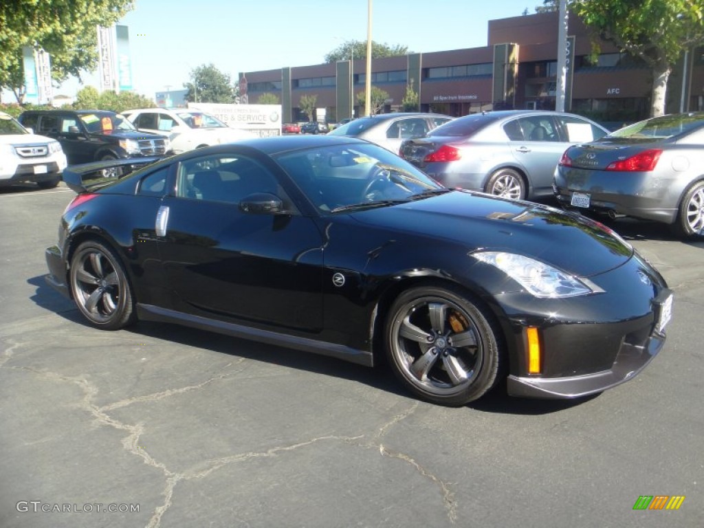 2008 350Z NISMO Coupe - Magnetic Black / NISMO Black/Red photo #4