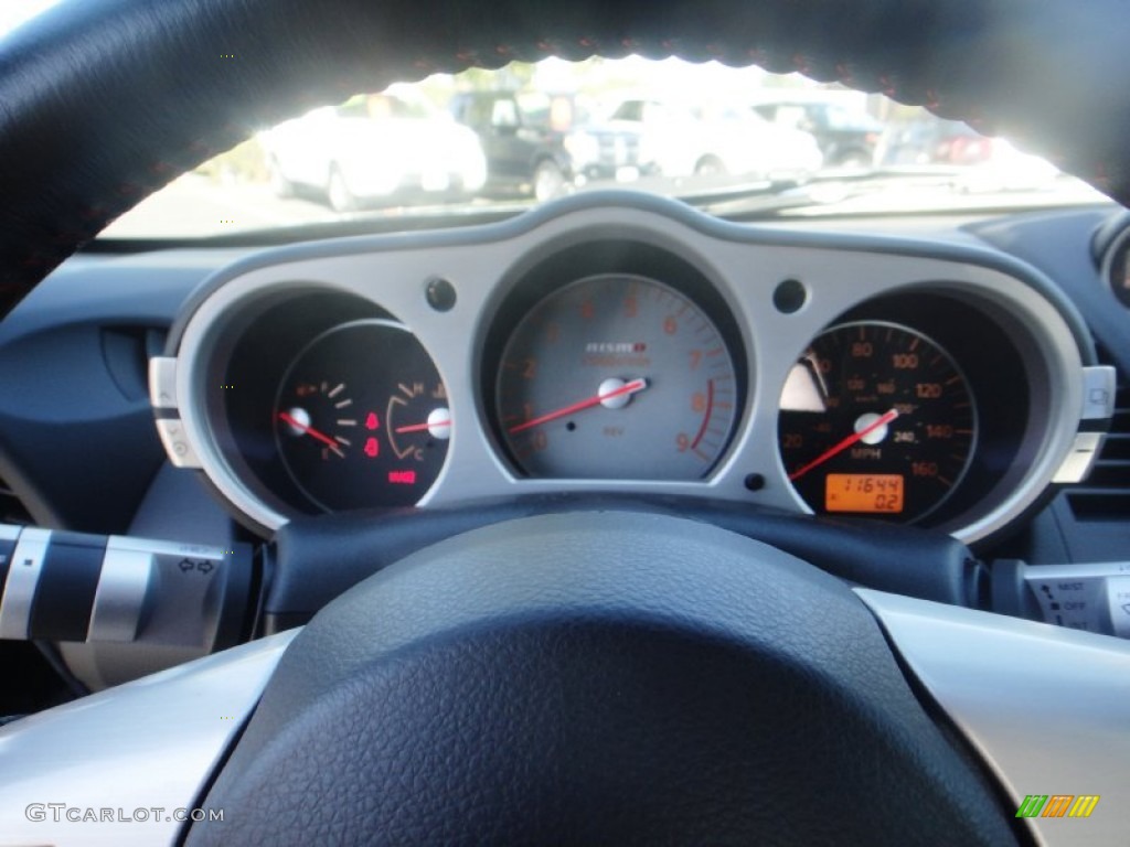 2008 350Z NISMO Coupe - Magnetic Black / NISMO Black/Red photo #19