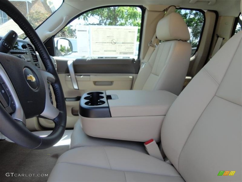 2013 Silverado 1500 LT Extended Cab 4x4 - Summit White / Light Cashmere/Dark Cashmere photo #10