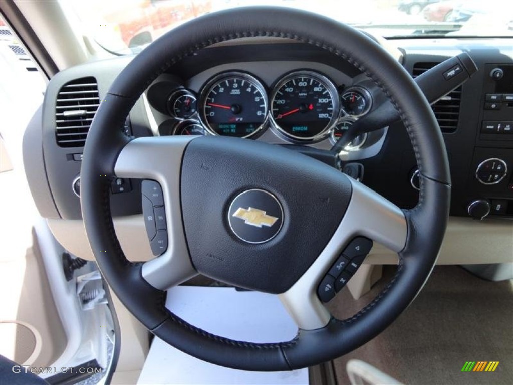 2013 Silverado 1500 LT Extended Cab 4x4 - Summit White / Light Cashmere/Dark Cashmere photo #11