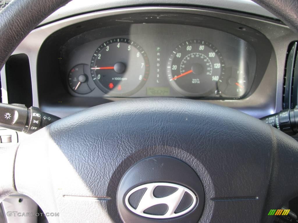 2006 Elantra GLS Sedan - Sterling Silver / Gray photo #18