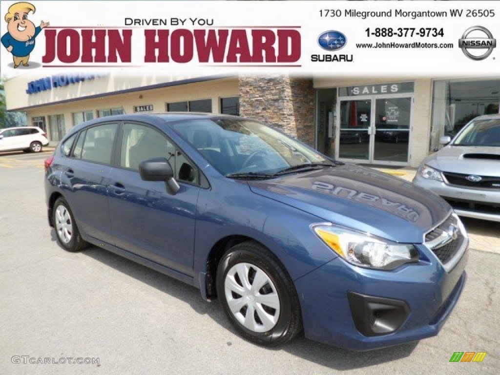 2013 Impreza 2.0i 5 Door - Marine Blue Pearl / Black photo #1