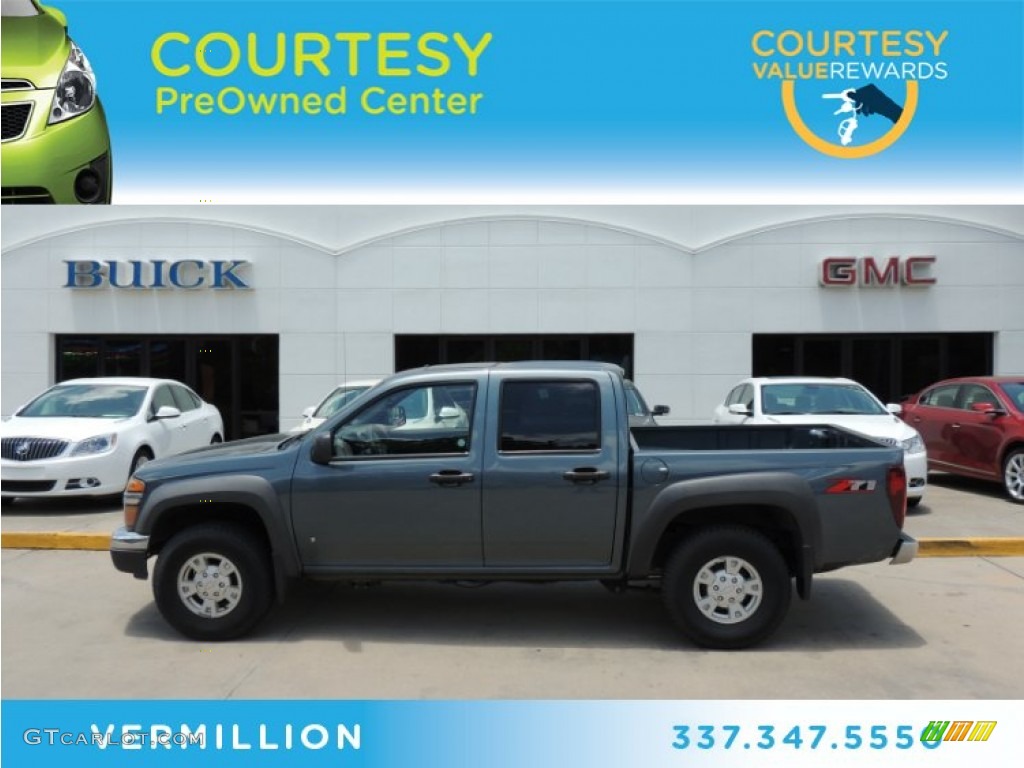2006 Colorado LT Crew Cab - Blue Granite Metallic / Medium Pewter photo #1