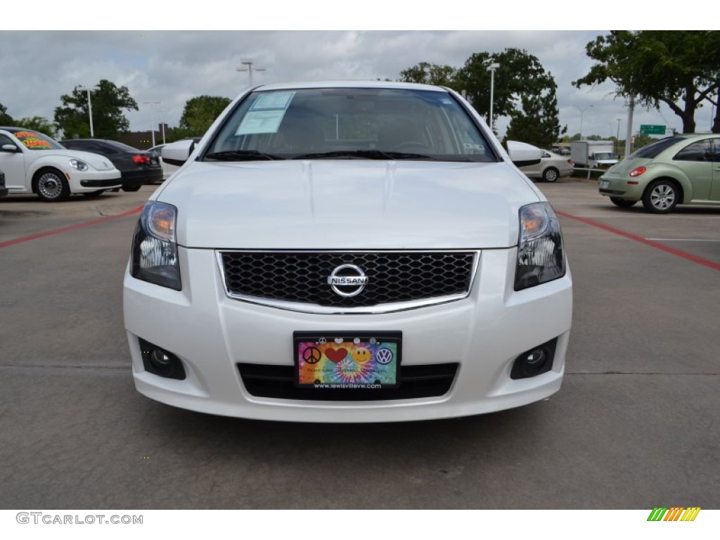 2012 Sentra 2.0 SL - Aspen White / Charcoal photo #8