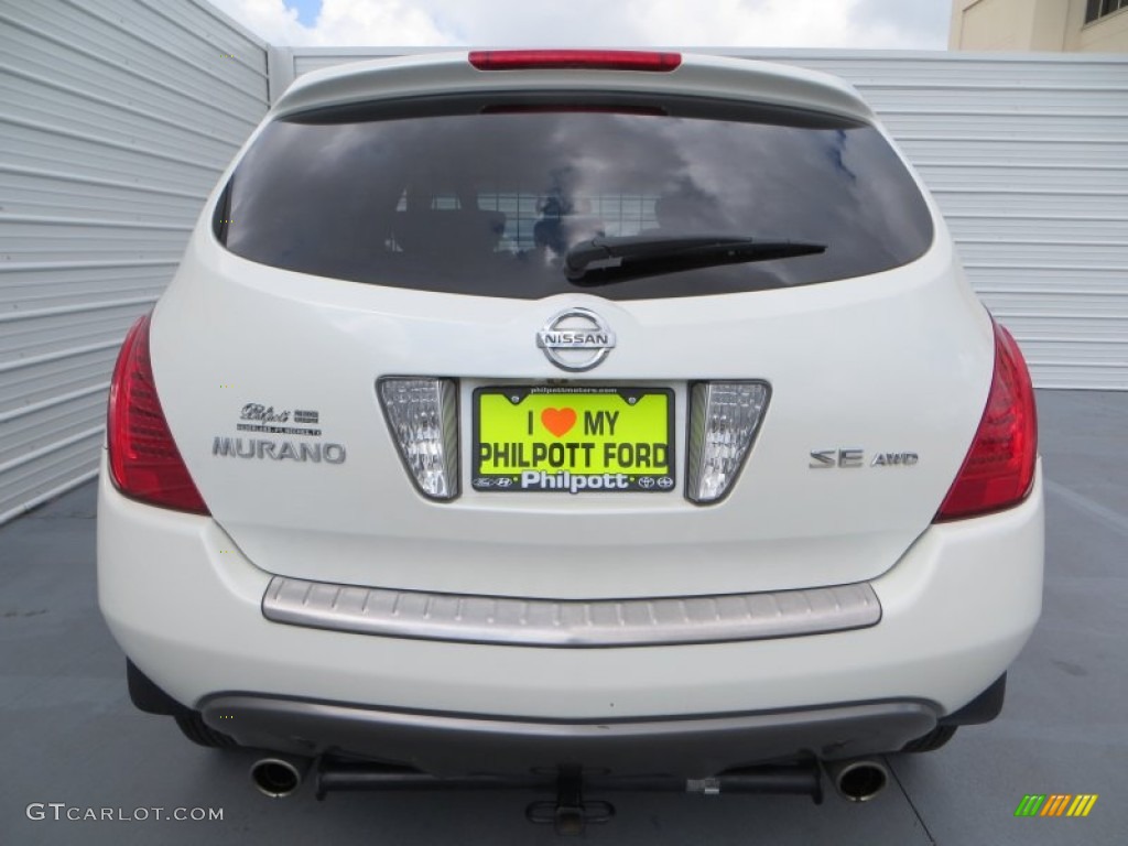 2007 Murano SE AWD - Glacier Pearl White / Cafe Latte photo #5