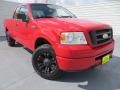 2007 Bright Red Ford F150 STX SuperCab 4x4  photo #2