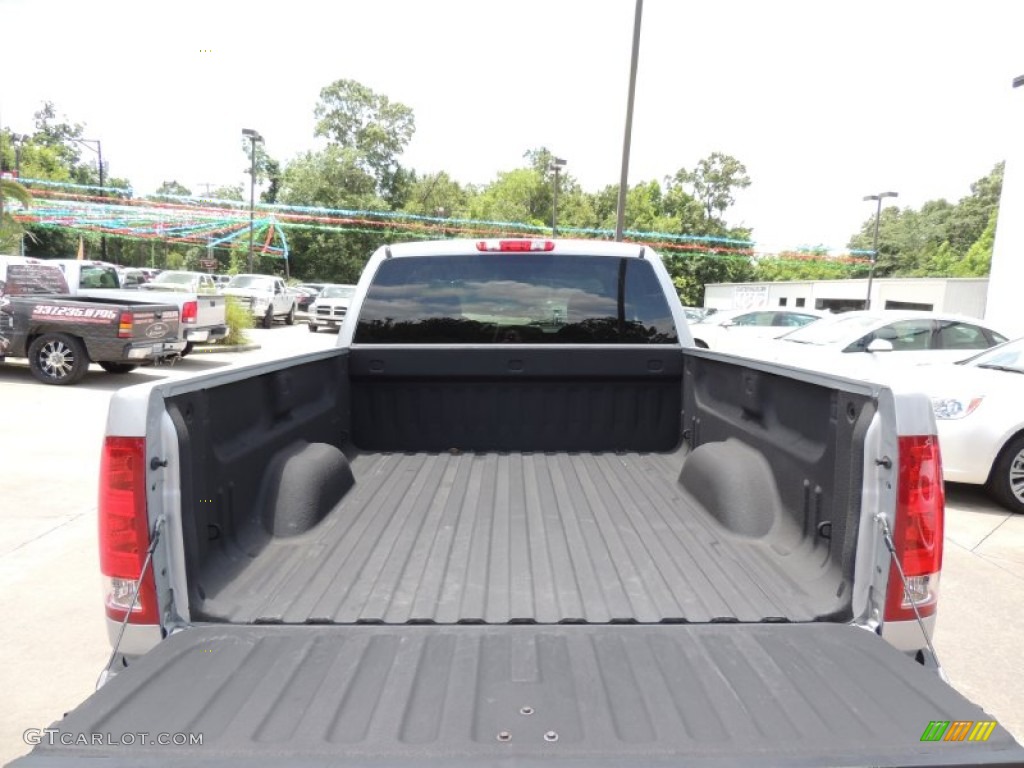 2010 Sierra 1500 SLE Extended Cab - Pure Silver Metallic / Ebony photo #6