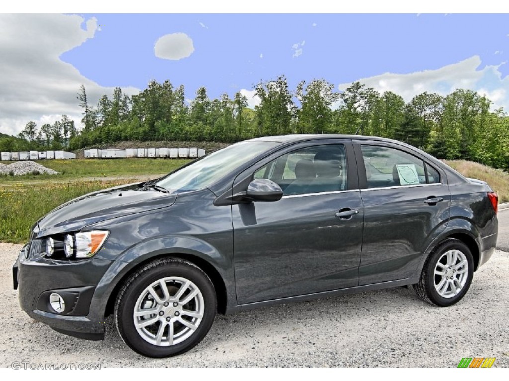 2013 Sonic LT Sedan - Cyber Gray Metallic / Dark Pewter/Dark Titanium photo #3