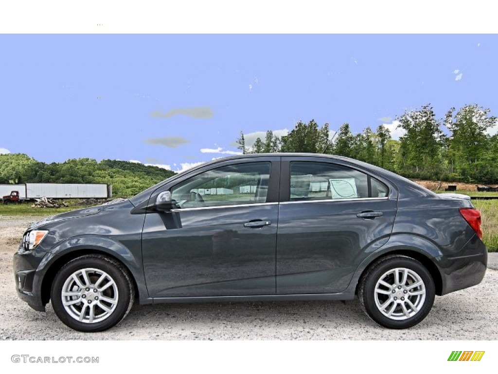 2013 Sonic LT Sedan - Cyber Gray Metallic / Dark Pewter/Dark Titanium photo #5