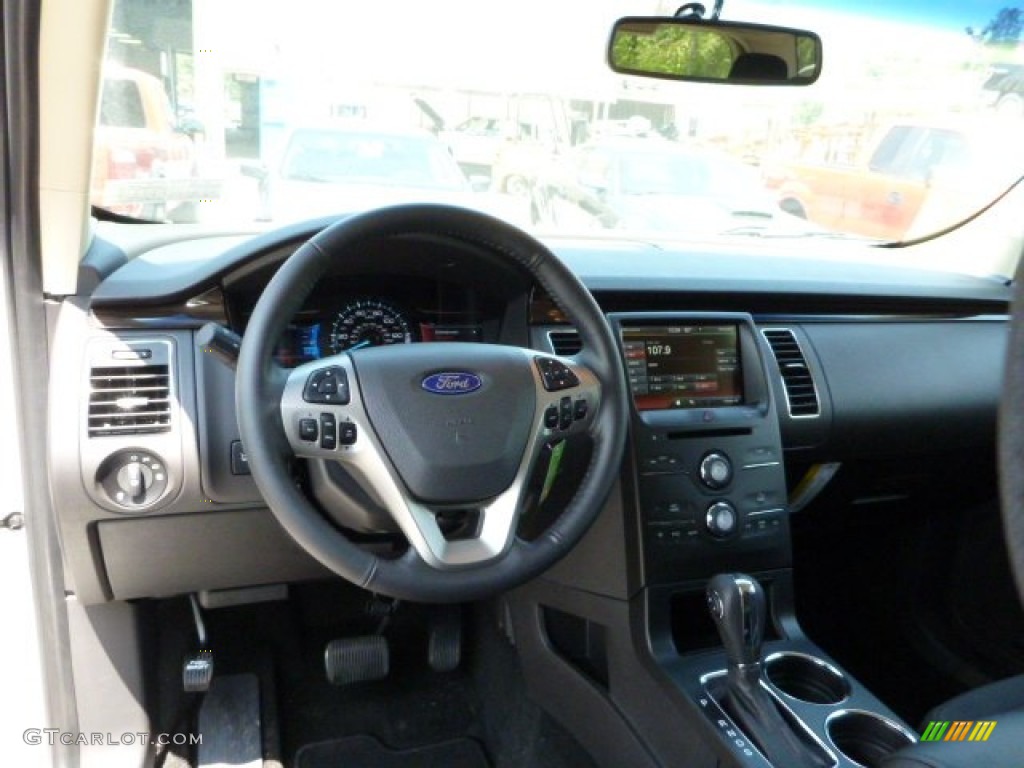 2014 Ford Flex SEL AWD Charcoal Black Dashboard Photo #81718187